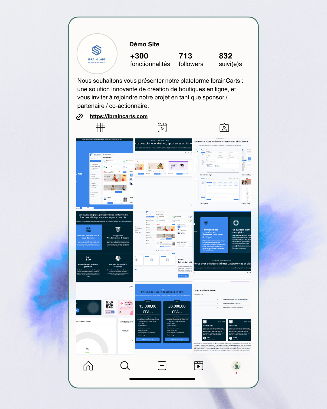 Blanc Beige Vert Elegant Minimalist Café Feed Instagram